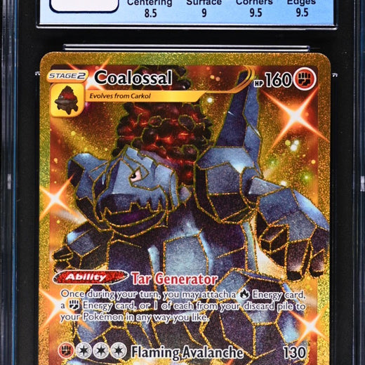 Coalossal 198/189 Secret Rare Holo Darkness Ablaze Pokemon CGC 9 Mint0