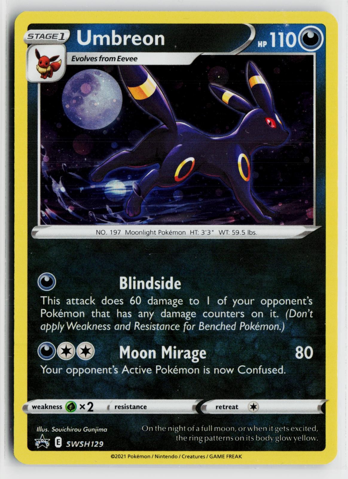 Umbreon SWSH129 Sword & Shield Promo NM Holo P Pokemon