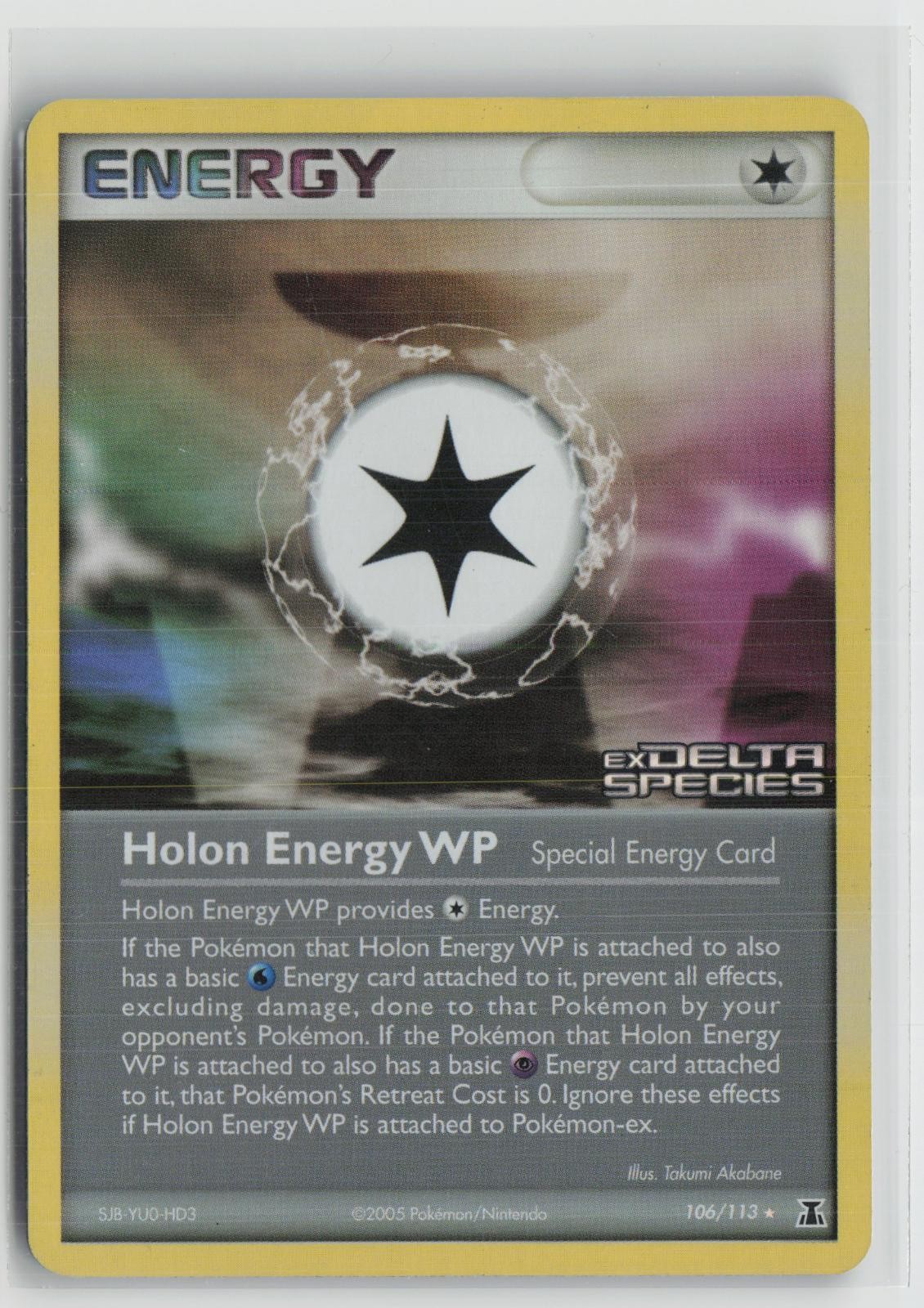 Holon Energy Reverse Holo WP 106/113 Rare Delta Species Pokemon NM