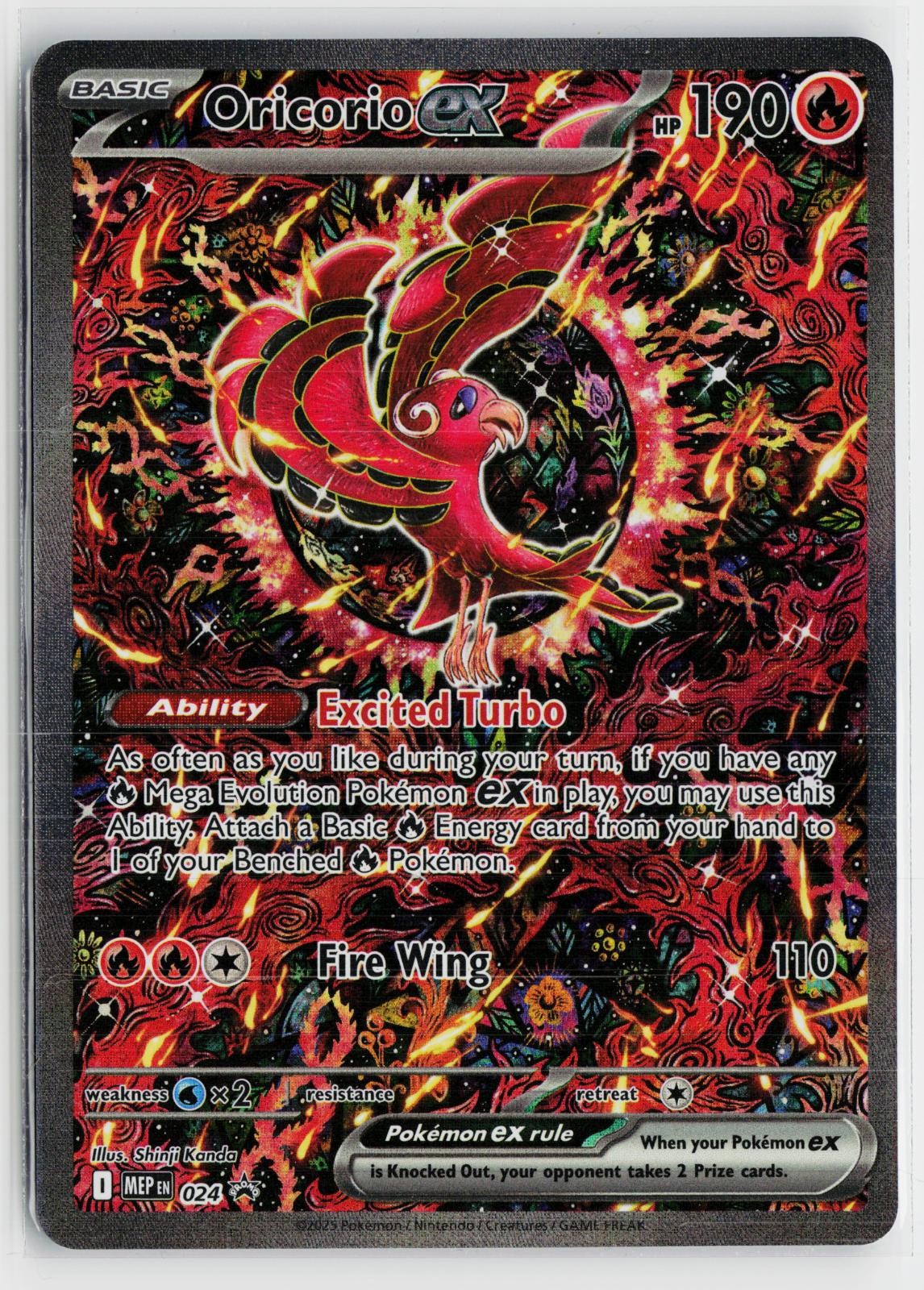 Oricorio ex 024 ME: Mega Evolution Promo NM Holo P Pokemon