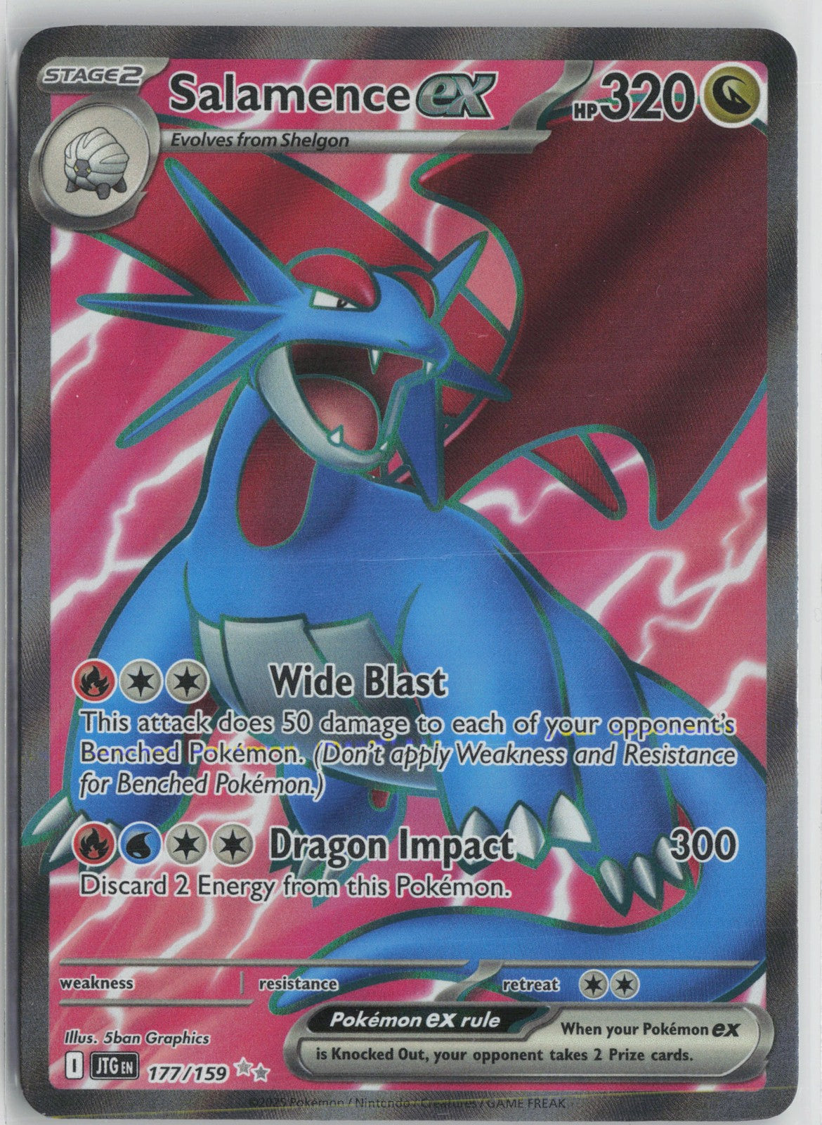 Salamence ex Ultra Rare SV09: Journey Together 177/159 NM