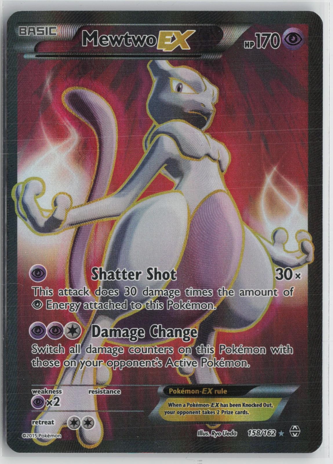 Mewtwo EX 158/162 Ultra Rare BREAKthrough Pokemon NM