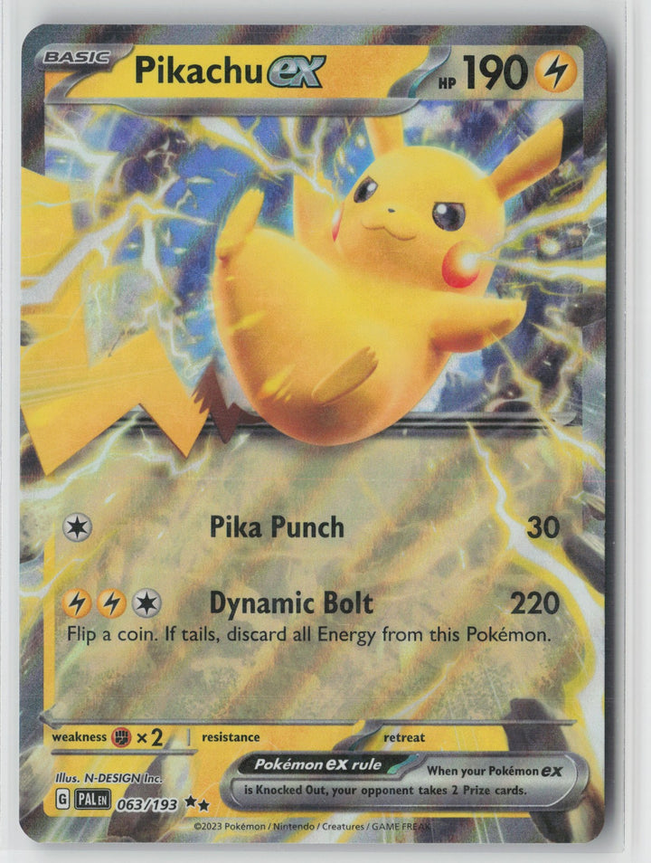 Pikachu ex Double Rare SV02: Paldea Evolved 063/193 NM0