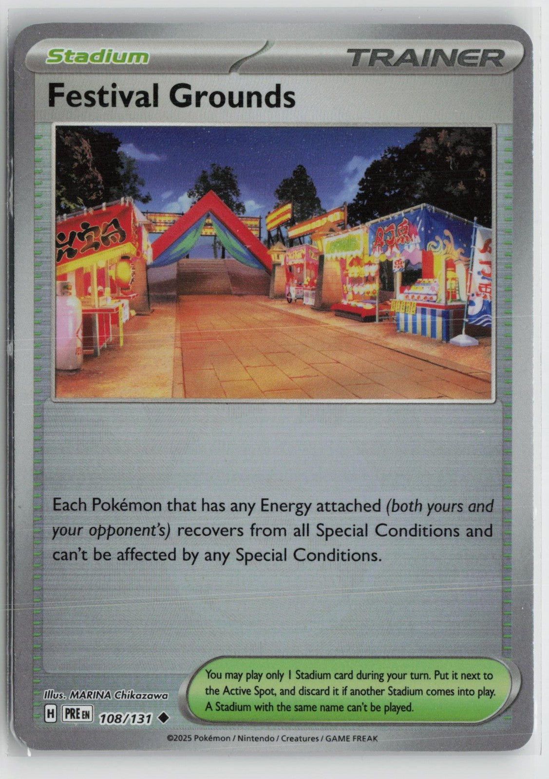 Poke Ball Festival Grounds 108/131 Uncommon SV: Prismatic Evolutions Pokemon NM