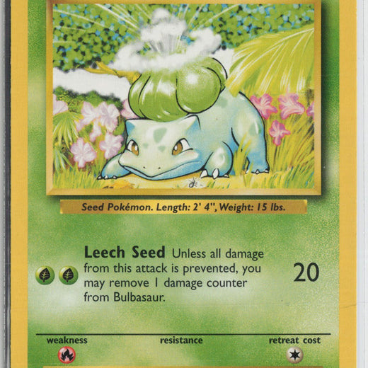 Bulbasaur 44/102 Common Base Set Pokemon NM0