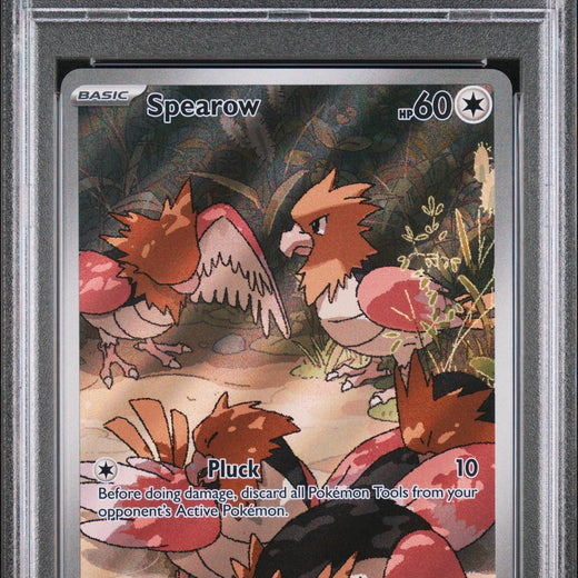 Spearow 151/132 Illustration Rare Meg En-mega Evolution Pokemon PSA 100