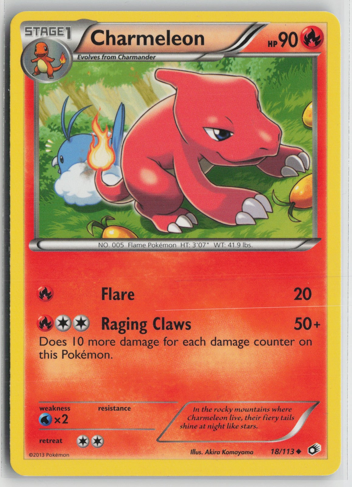 Charmeleon Uncommon Legendary Treasures 18/113 NM