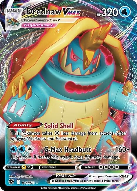 Drednaw VMAX 015/073 Champions Path CPA Holo Rare VMAX mint 015 Pokemon