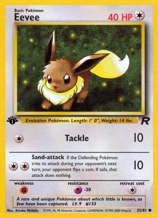 Eevee 55/82 Team Rocket RO Common mint 55 Pokemon