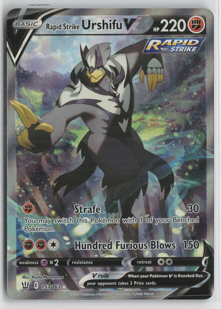 Rapid Strike Urshifu V (Alternate Full Art) SWSH05: Battle Styles 153/163 NM0
