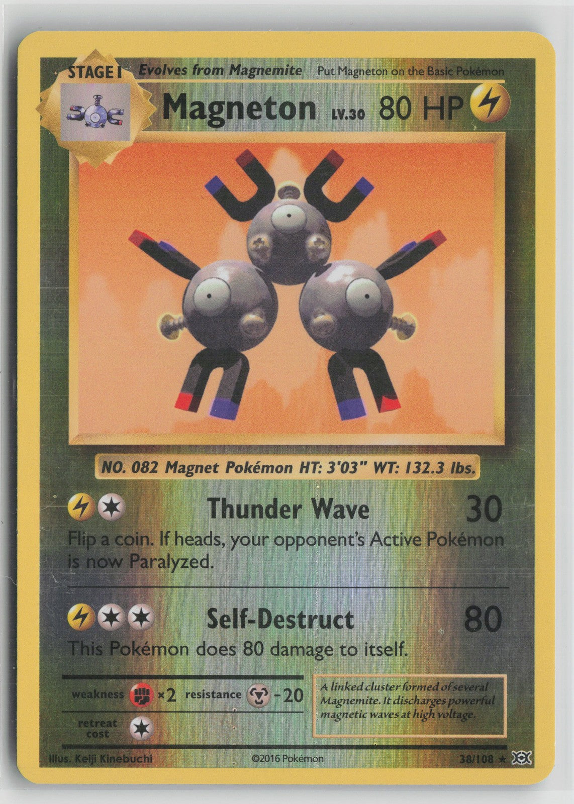 Magneton Holo Rare XY - Evolutions 38/108 NM