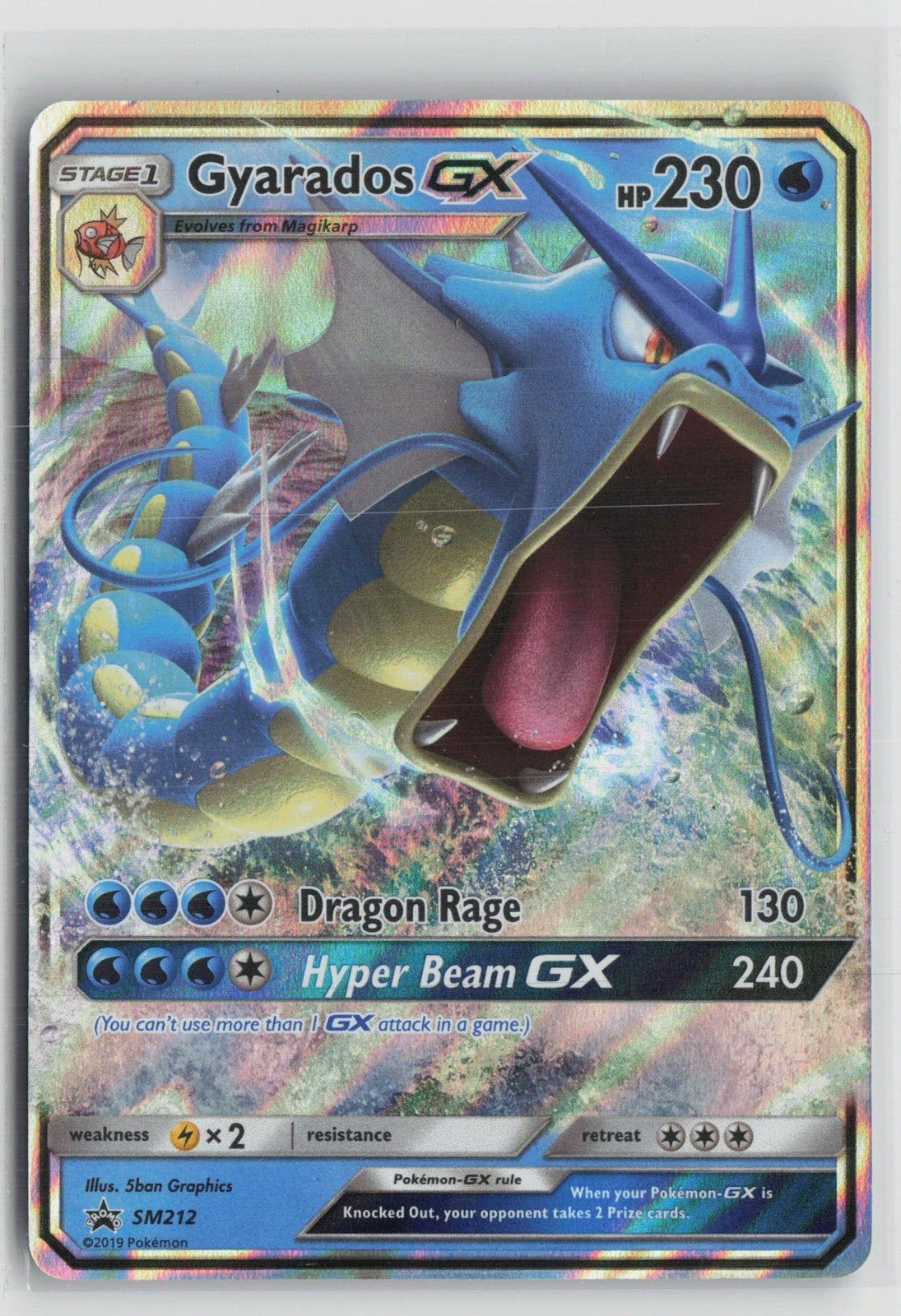 Gyarados GX SM212 Promo SM Black Star Promos Pokemon NM