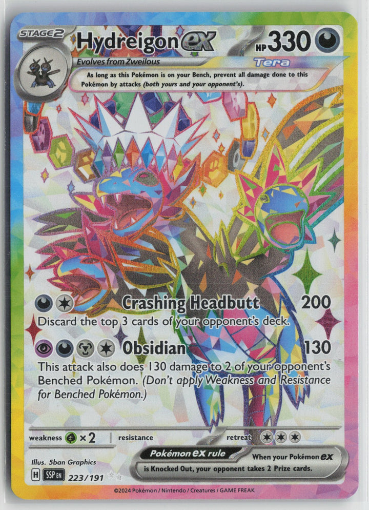 Hydreigon ex Ultra Rare SV08: Surging Sparks 223/191 NM0