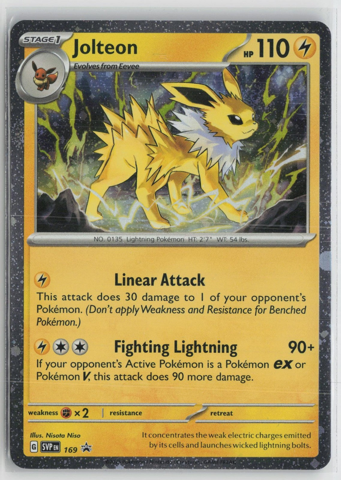 Jolteon (Cosmos Holo) 169 Holo Rare Scarlet & Violet Promo Pokemon NM