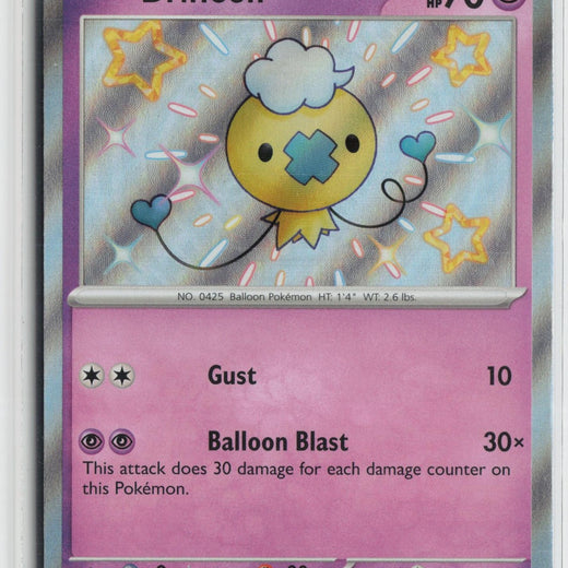 Drifloon 155/091 Shiny Rare Paldean Fates Pokemon NM0