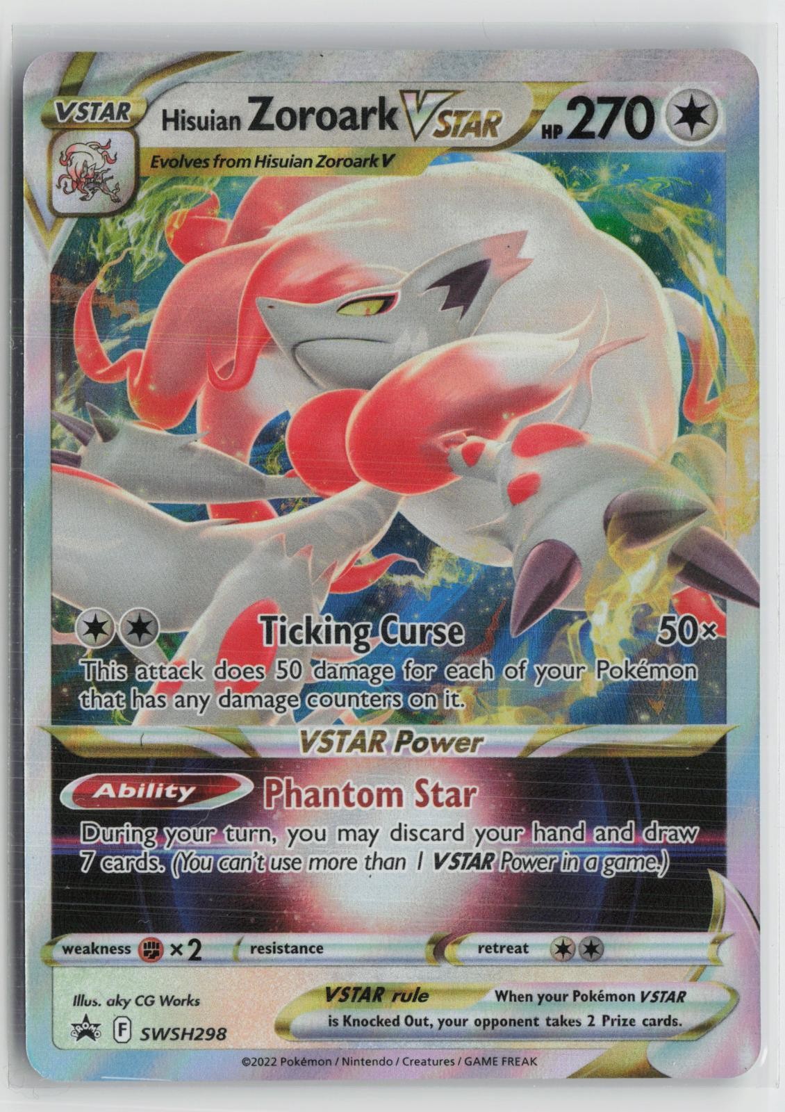 Hisuian Zoroark VSTAR SWSH298 Holo Promo Sword & Shield Promo Pokemon NM