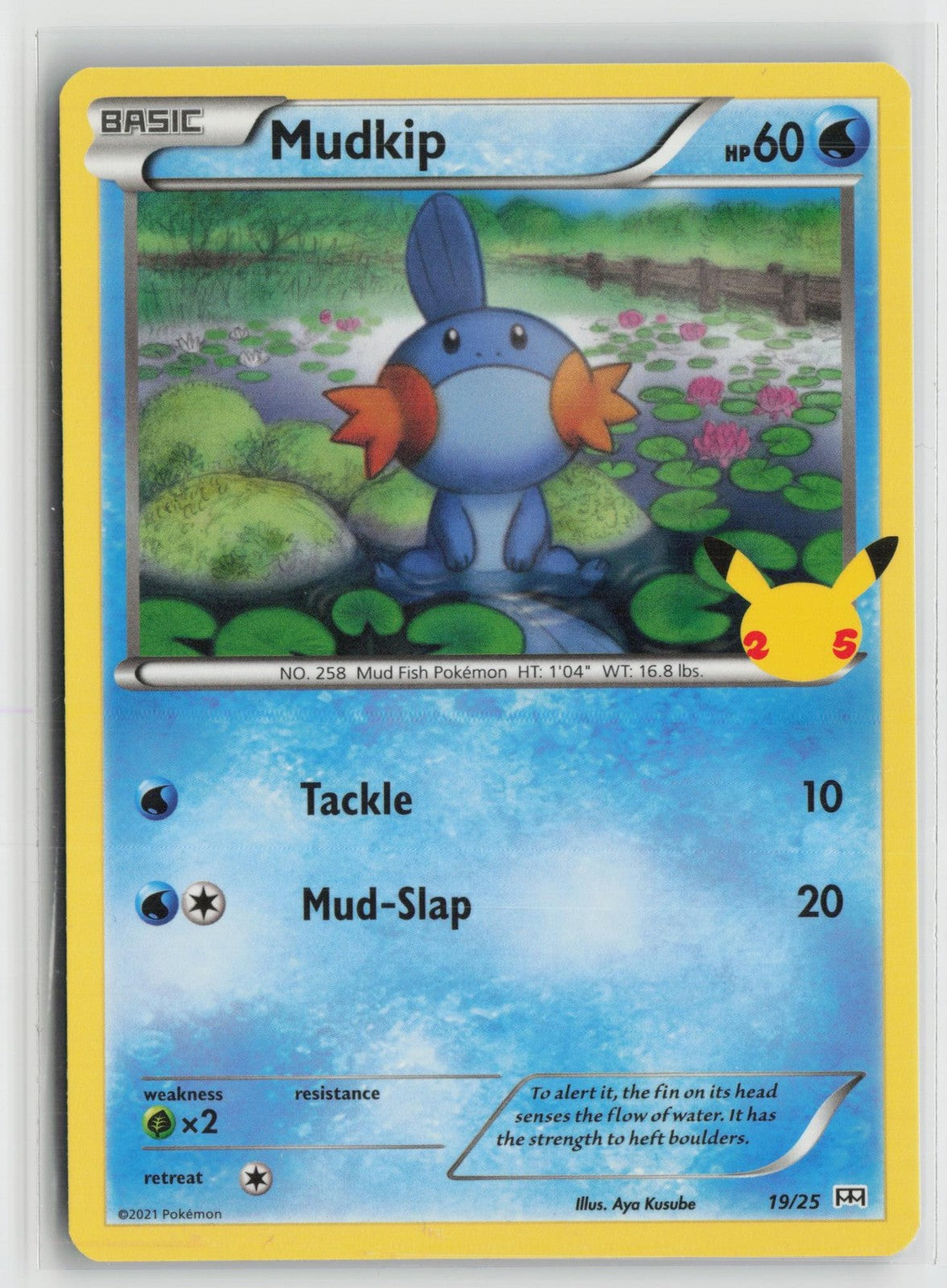 Mudkip 19/25 McDonald's Collection 2021 Pokemon NM
