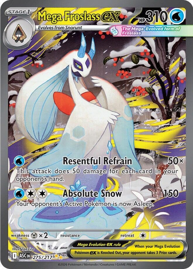 Mega Froslass ex 275/217 Ascended Heroes NM SIR Holo Pokemon