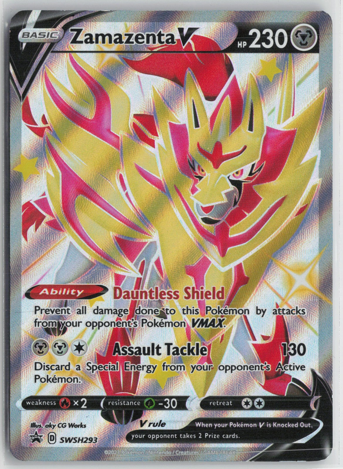 Zamazenta V (Shiny) - Promo SWSH: Sword & Shield Promo Cards SWSH293 NM