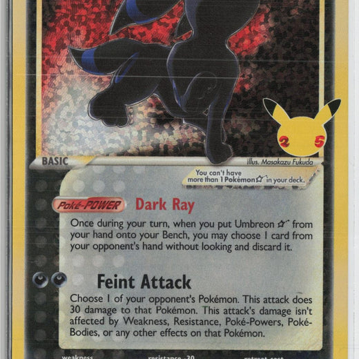 Umbreon Star 17/17 Celebrations: Classic Collection Pokemon NM0