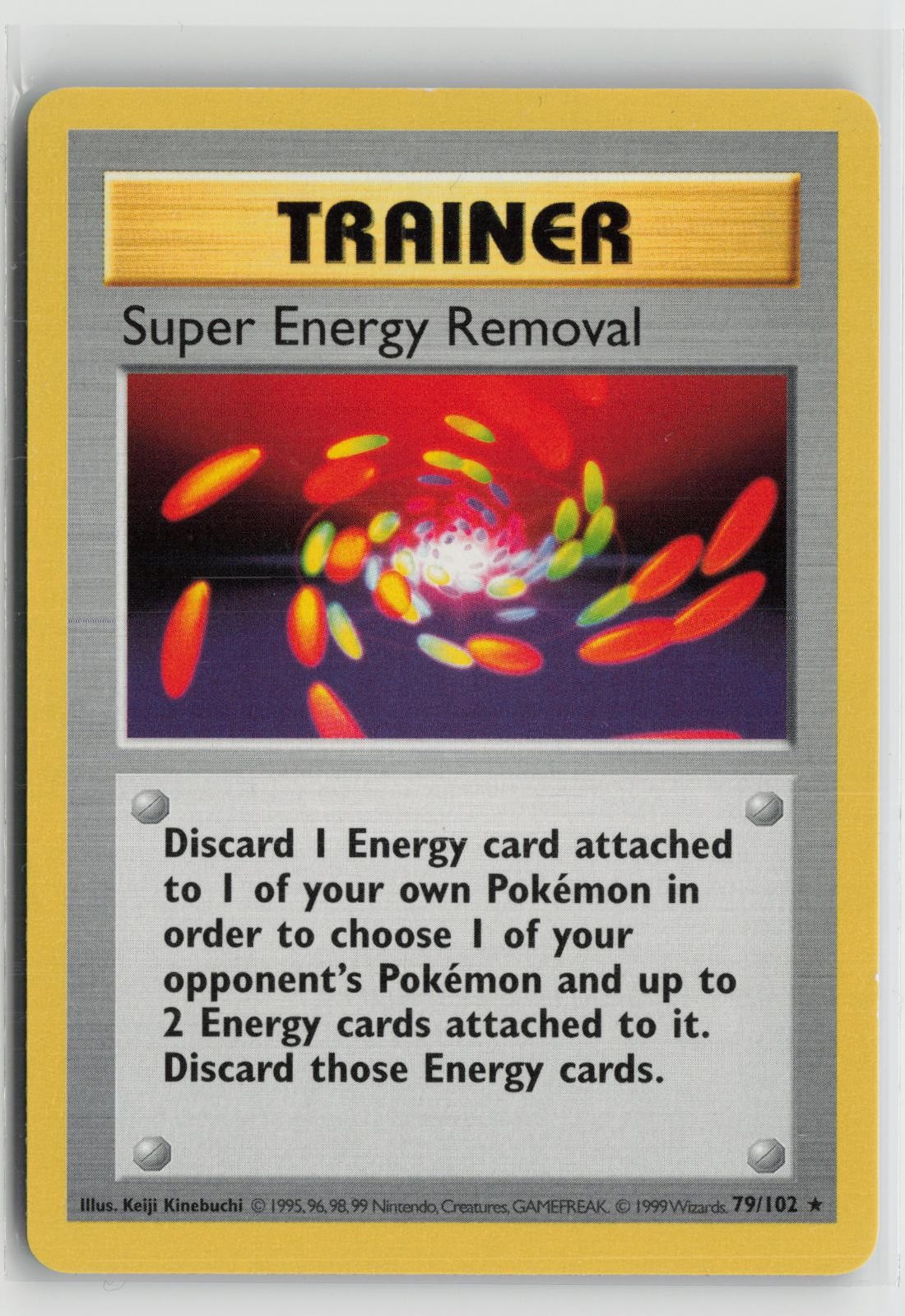 Super Energy Removal 79/102 Rare Base Set Shadowless Pokemon NM