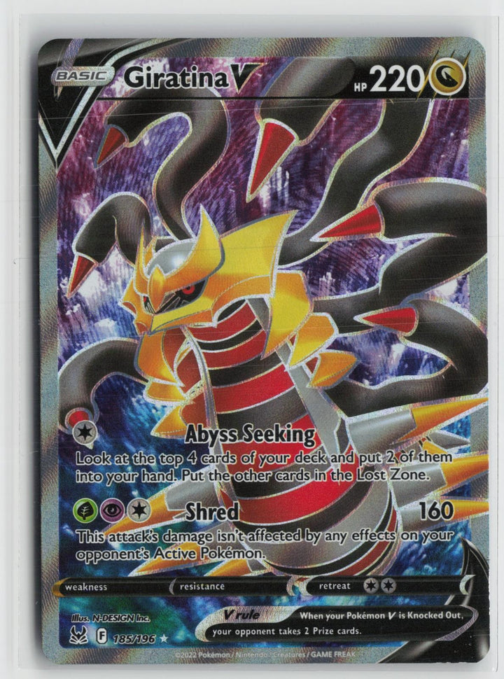 Giratina V 185/196 Ultra Rare Lost Origin Pokemon NM0