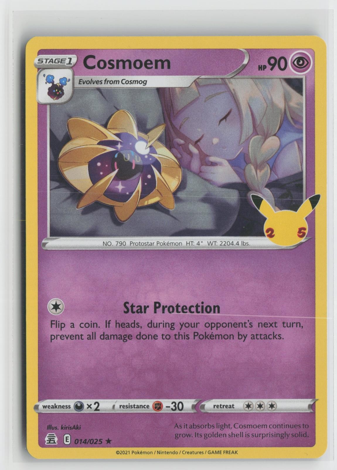 Cosmoem 014/025 Rare Celebrations Pokemon NM
