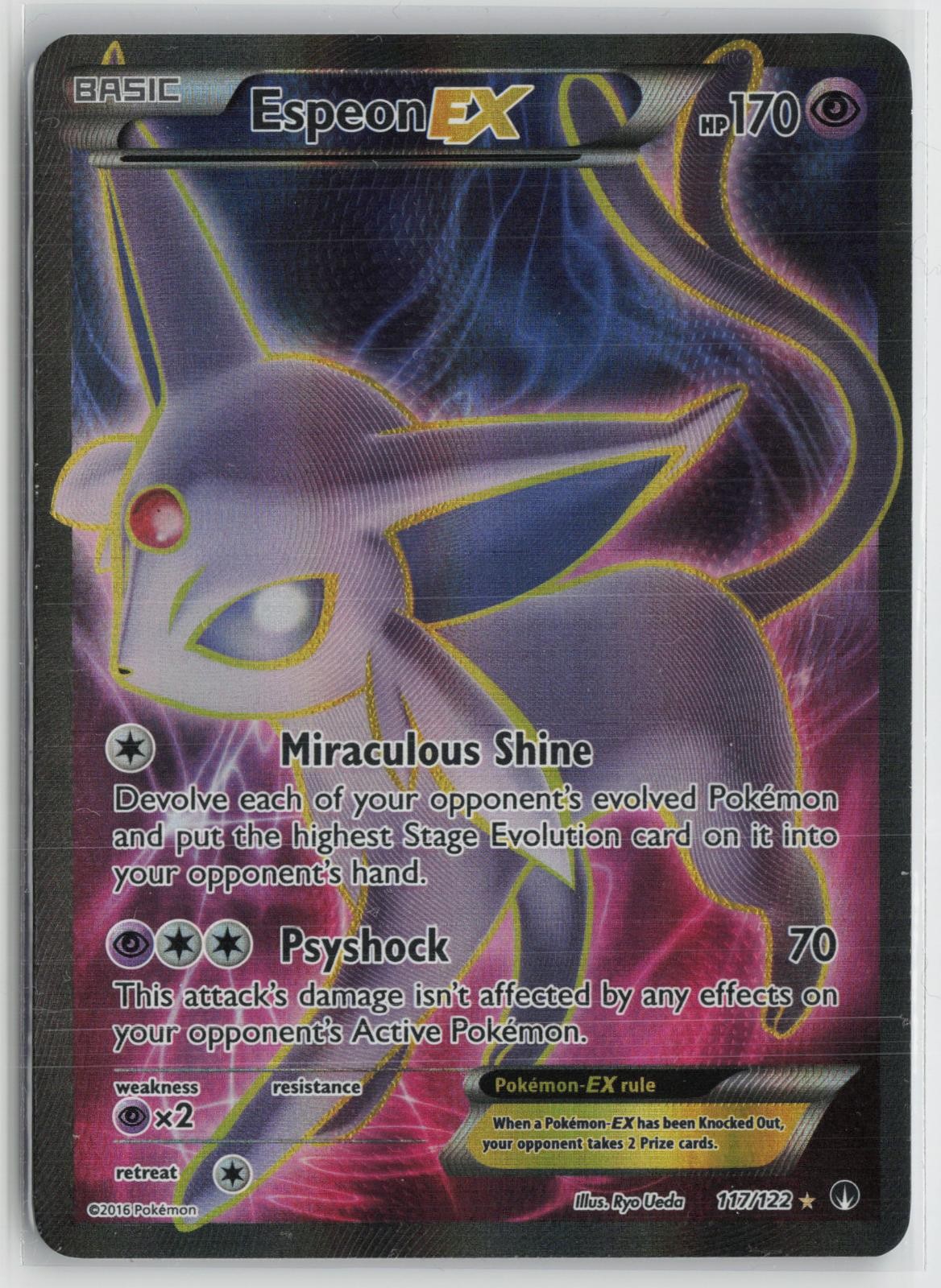Espeon EX 117/122 Ultra Rare BREAKpoint Pokemon NM