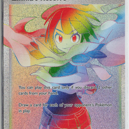 Zinnia's Resolve 225/203 Rainbow Rare Evolving Skies Pokemon NM0