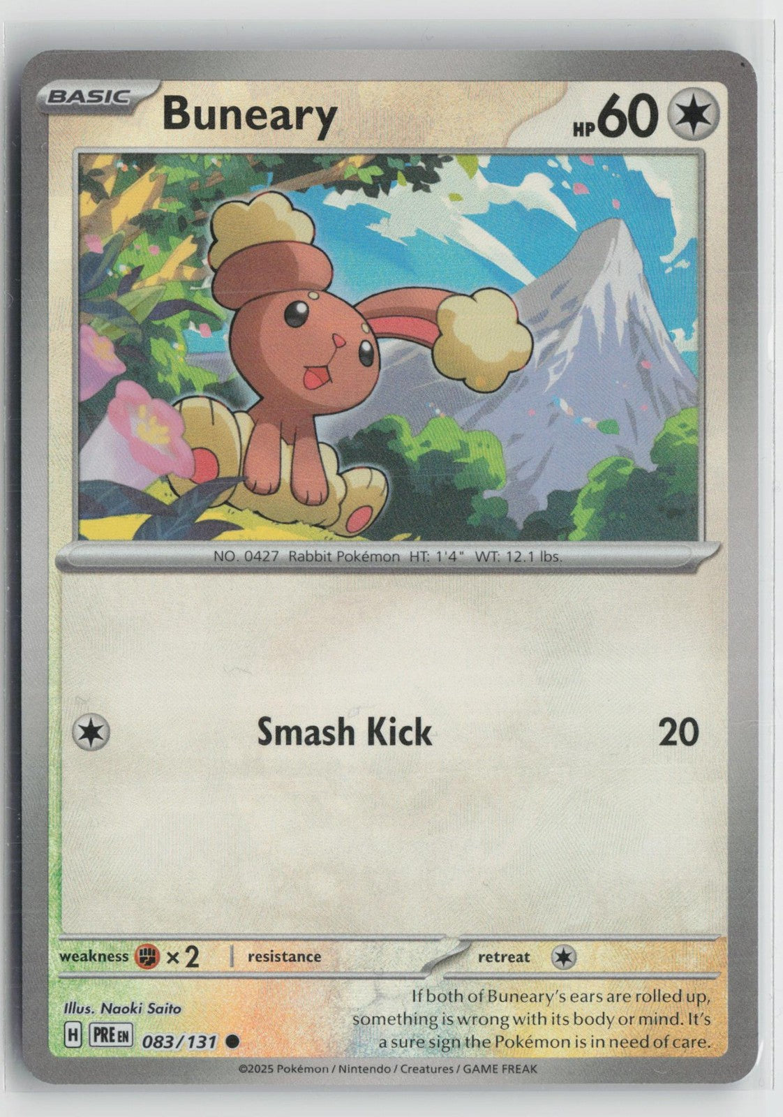 Poke Ball Buneary 083/131 Prismatic Evolutions Pokemon NM