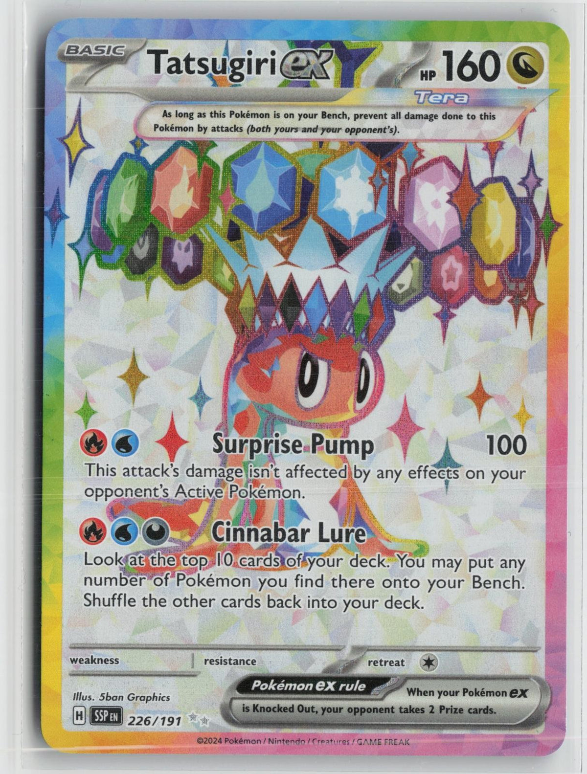Tatsugiri ex 226/191 Ultra Rare Surging Sparks Pokemon NM