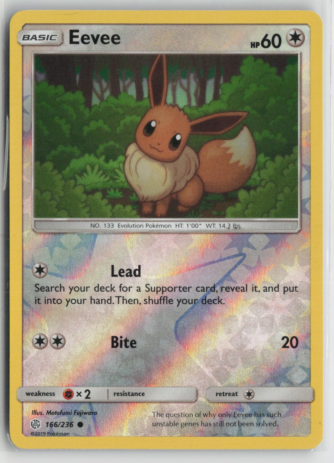 Eevee 166/236 Common Cosmic Eclipse Pokemon NM
