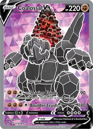 Coalossal V 173/185 Vivid Voltage VIV Ultra Rare near mint 173 Pokemon 2020