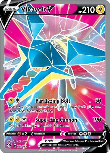 Vikavolt V 180/189 Darkness Ablaze DAA Ultra Rare mint 180 Pokemon 2020