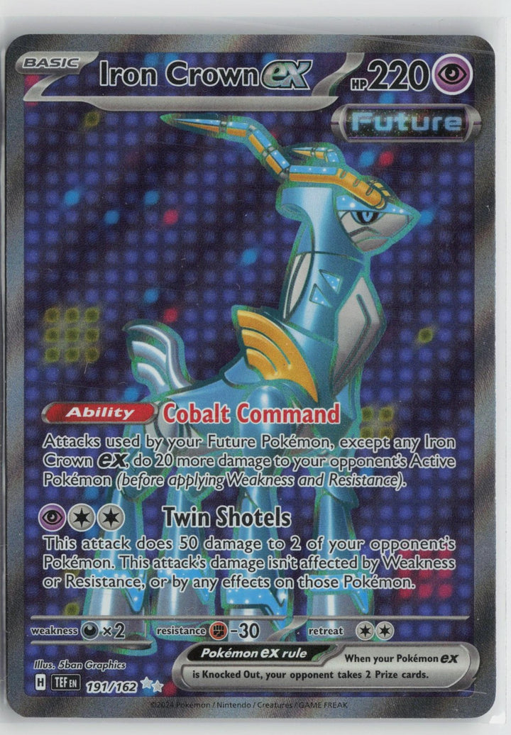 Iron Crown ex 191/162 Ultra Rare Temporal Forces Pokemon NM0