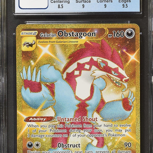Galarian Obstagoon 198/185 Secret Rare Holo Vivid Voltage Pokemon CGC 9 Mint0