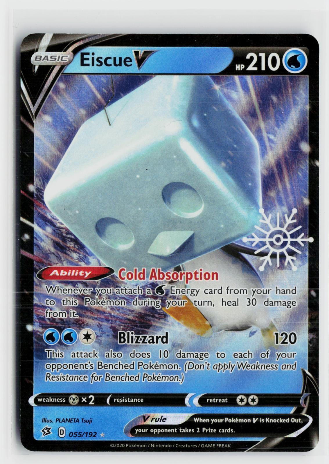 Eiscue V (Holiday Calendar) 055/192 NM Holo Pokemon