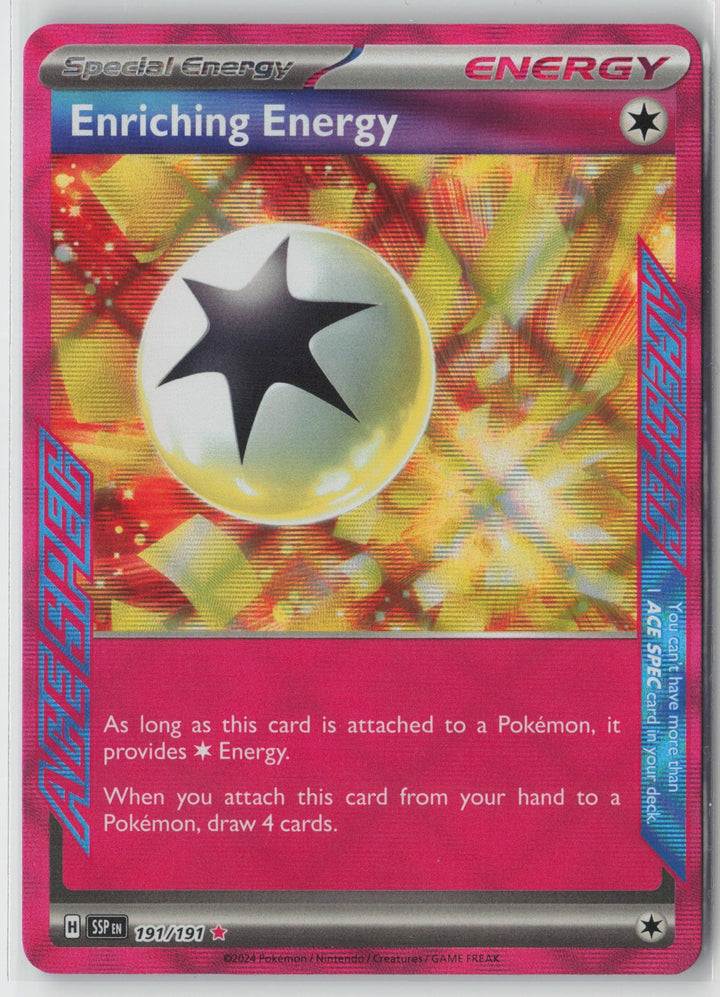 Enriching Energy ACE SPEC Rare SV08: Surging Sparks 191/191 NM0