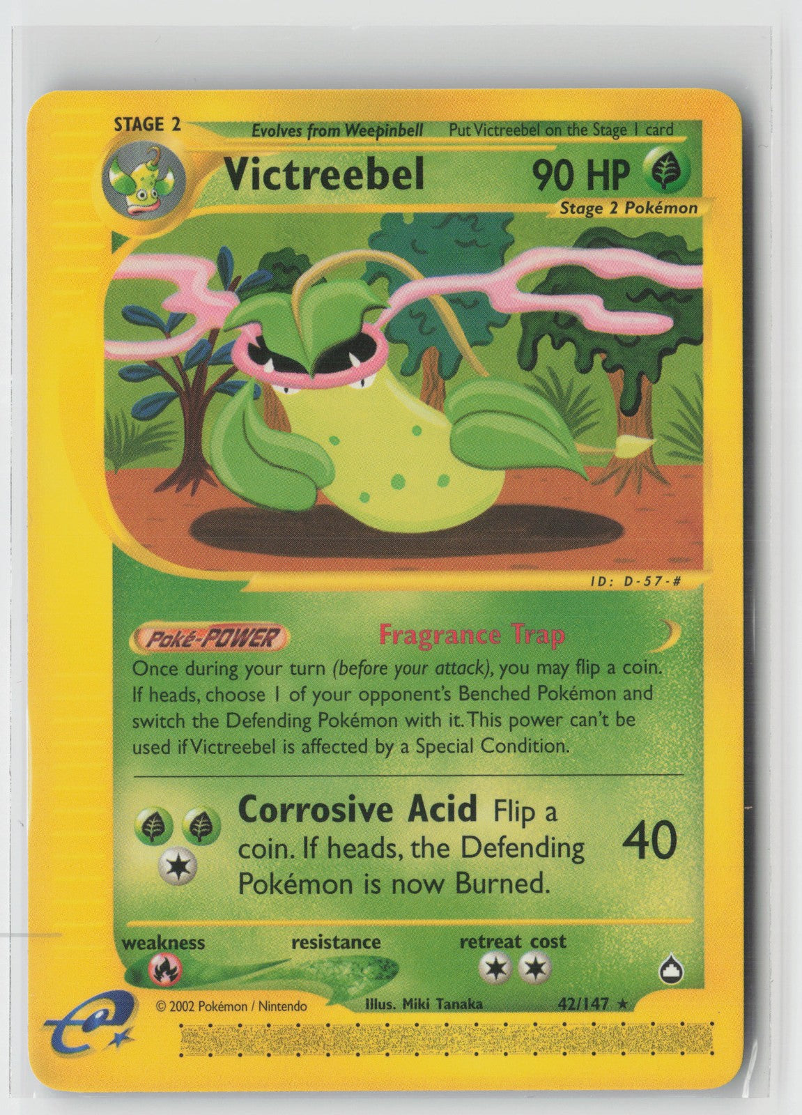 Victreebel Rare Aquapolis 042/147 NM