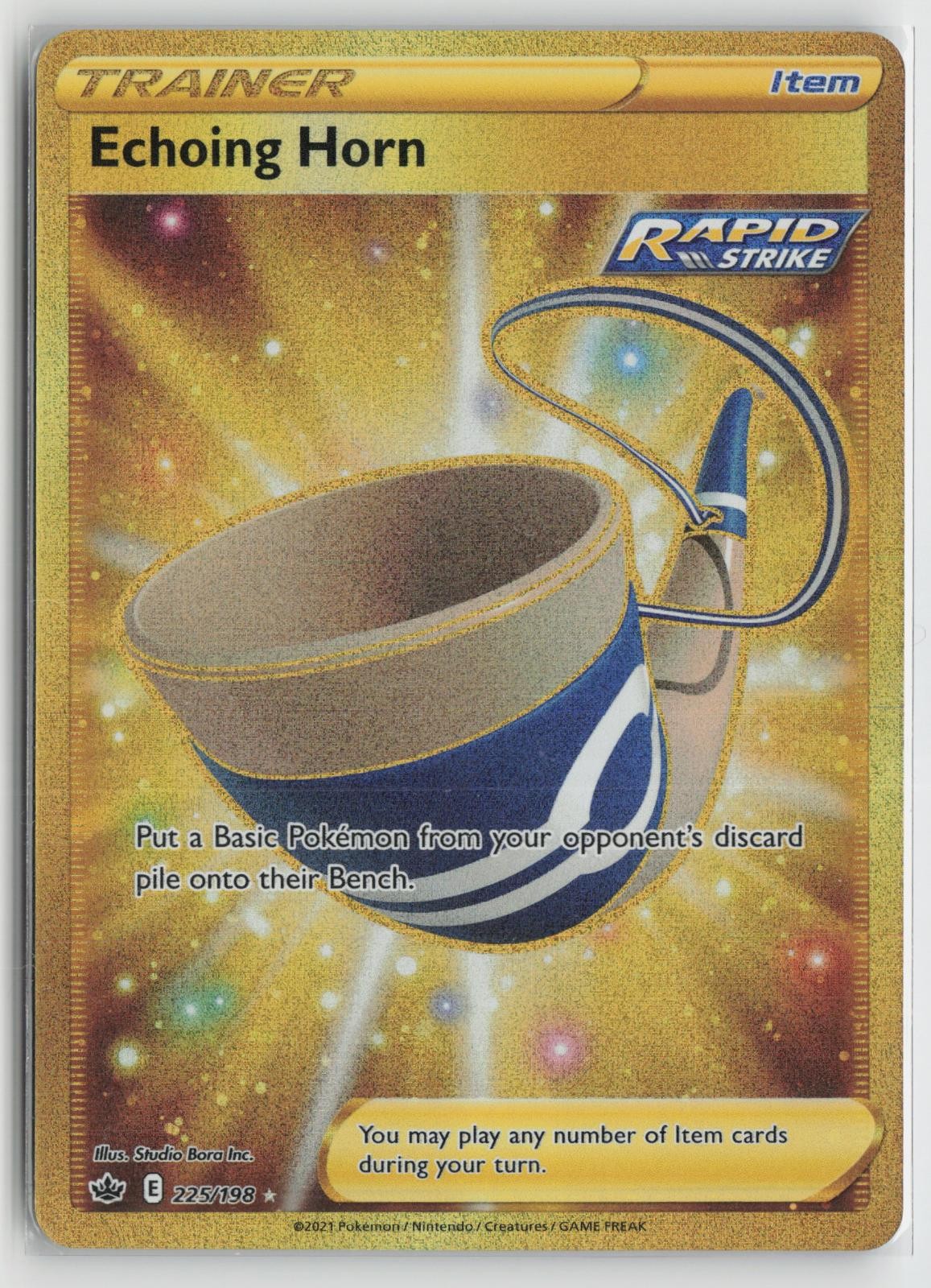 Echoing Horn 225/198 Secret Rare Chilling Reign Pokemon NM