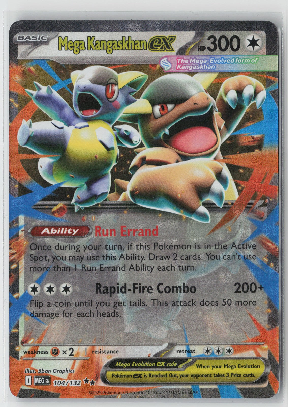 Mega Kangaskhan ex - Double Rare ME01: Mega Evolution 104/132 NM