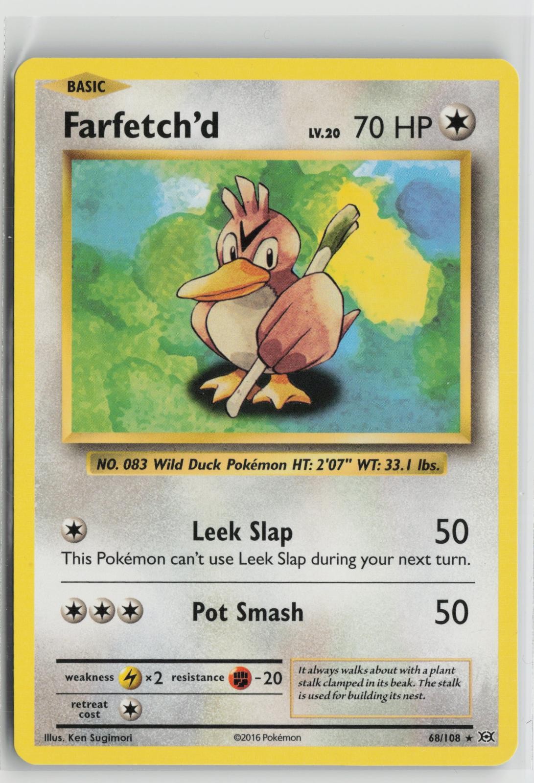 Farfetch'd 68/108 Rare Evolutions Pokemon NM
