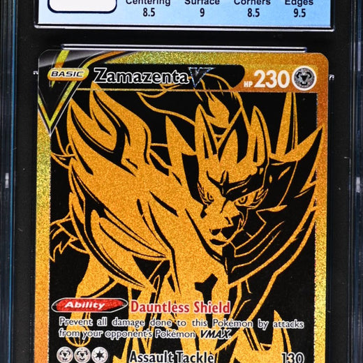 Zamazenta V SWSH077 Holo Black Star Promos Pokemon CGC 8.5 Nm/mint+0