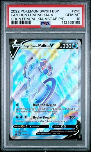 2022 PSA 10 Palkia V Pokemon Swsh Black Star Promo #253 Full Art/Origin Form