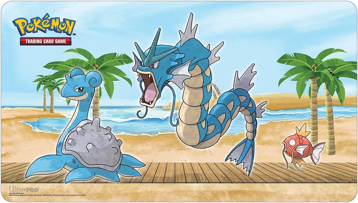 Ultra Pro Pokemon Gallery Series Seaside Playmat Gyarados Lapras Magikarp