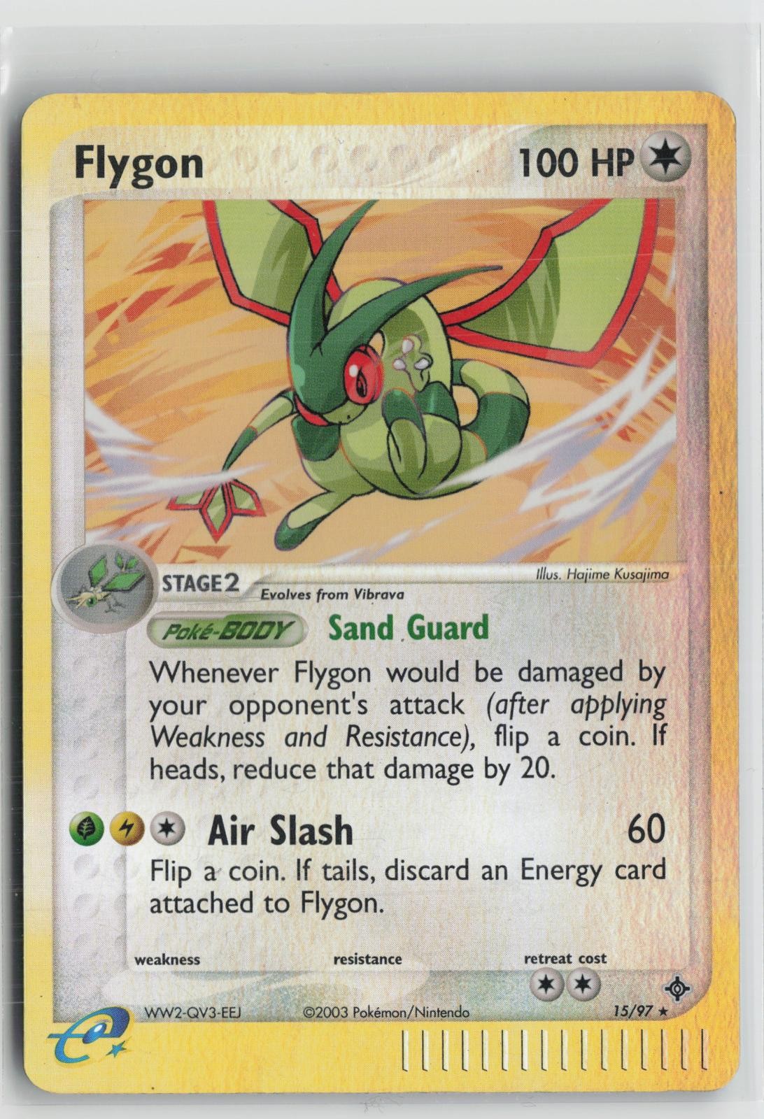 Flygon 15/97 Reverse Holo Dragon Pokemon NM
