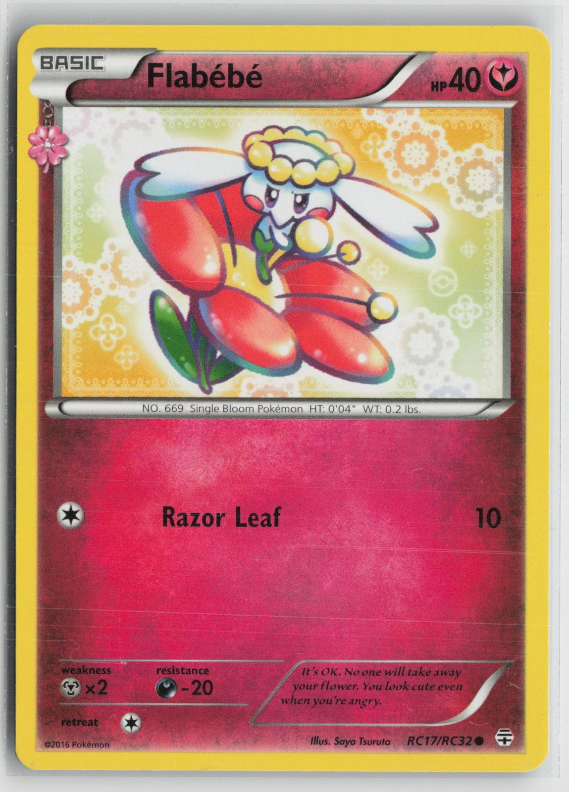 Flabebe RC17/RC32 Common Generations Pokemon NM