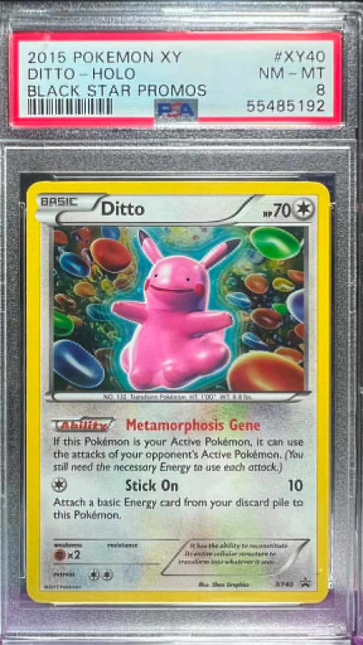 Ditto Holo XY40 Black Star Promos Pokemon PSA 80