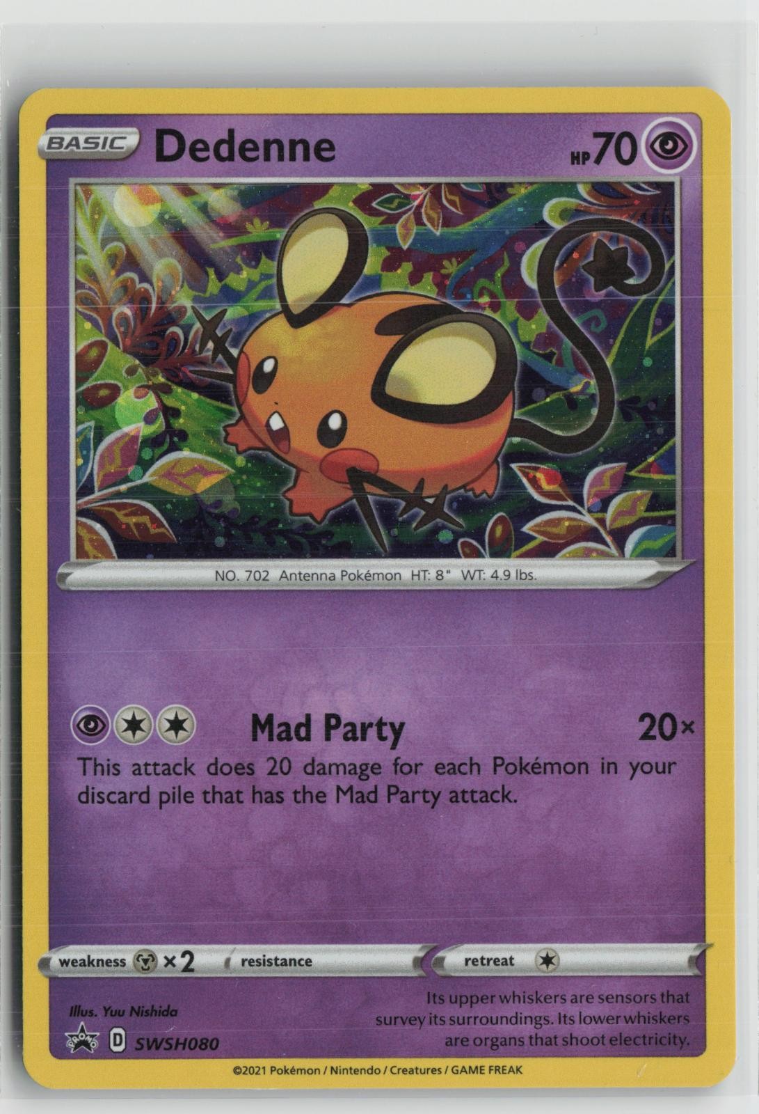 Dedenne SWSH080 Holo Promo Sword & Shield Promo Pokemon NM