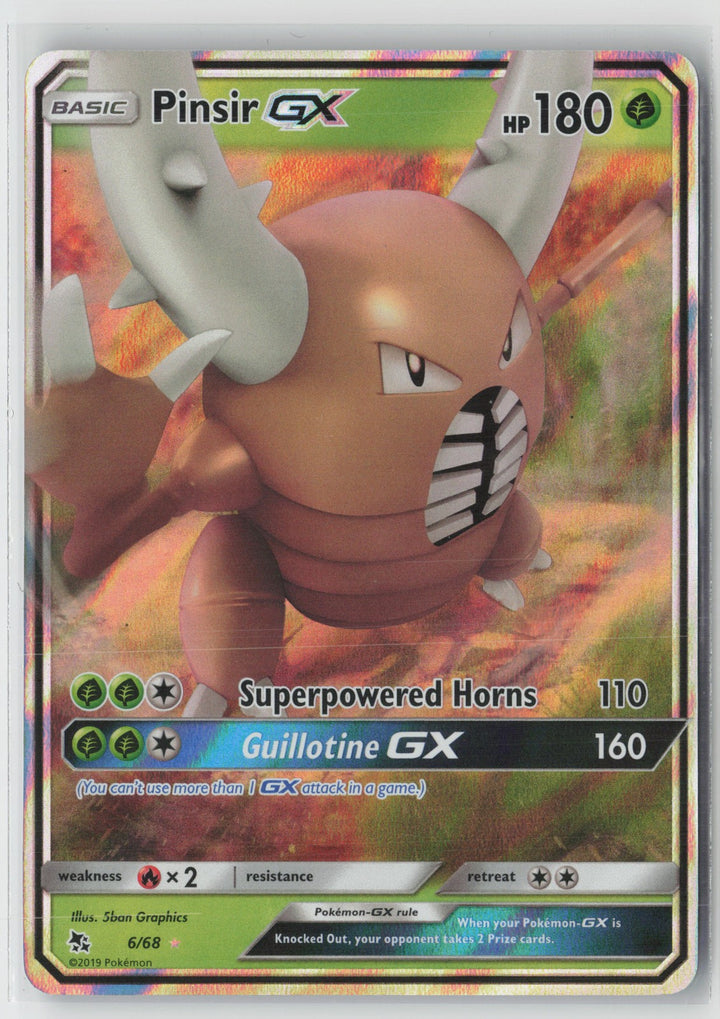Pinsir GX Ultra Rare Hidden Fates 6/68 NM0